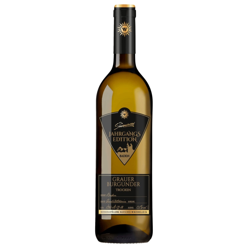 Die Sommerwinzer Weißwein Grauburgunder QbA trocken 0,75l